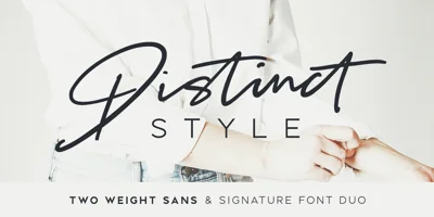 Distinct Style Font