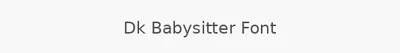 Dk Babysitter Font