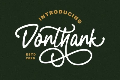 Donthank Font