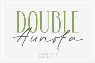 Double Aunofa - Couple Font Free Download