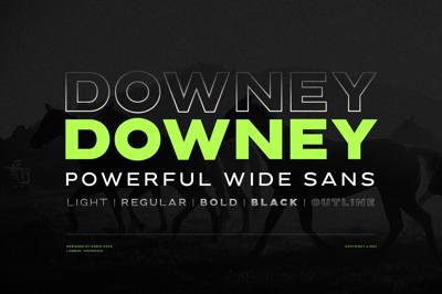 Downey - Powerful Wide Sans Free Download