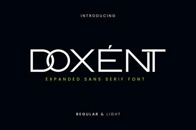 Doxent Expanded Sans Serif Font