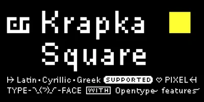 DR Krapka Square Font