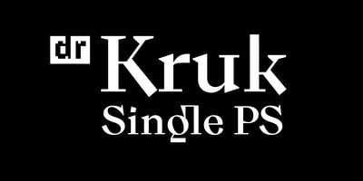 DR Kruk Single Font