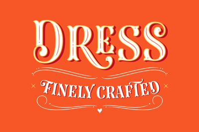 Dress Combo Two - Display Font Free Download