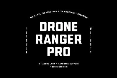 Drone Ranger PRO Font Family