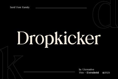 Dropkicker Serif Font Free Download