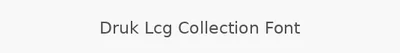 Druk Lcg Collection Font