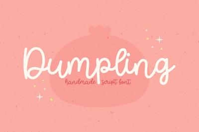 Dumpling Cute Script Font Free Download