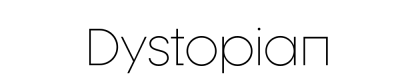 Dystopian Font Free Download
