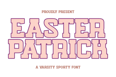 Easter Patrick - Varsity Sport Font Free Download