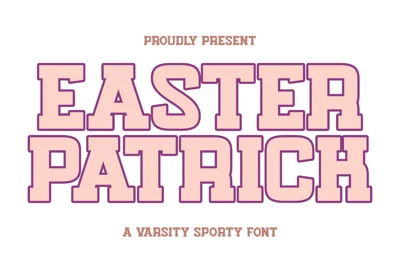 Easter Patrick - Varsity Sport Font