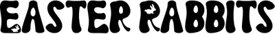 Easter Rabbits Font