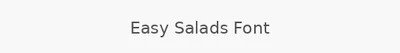 Easy Salads Font