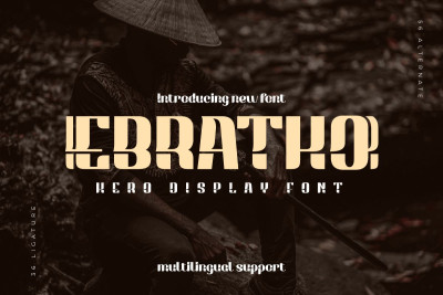 Ebratho Display Hero Font