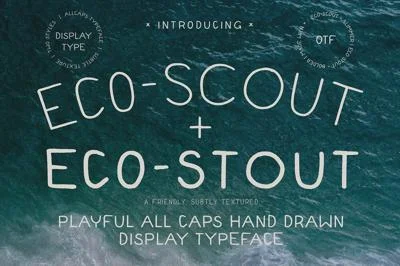 Eco Scout Playful Hand Drawn Type Font