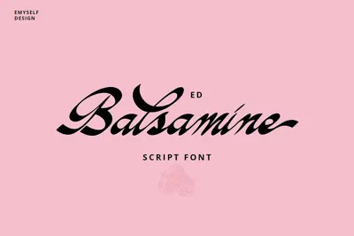 ED Balsamine script font Free Download