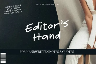 Editor's Hand: Notes & Quotes Font Free Download