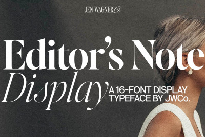 Editor's Note Display Font