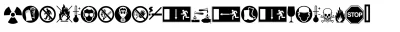 EF Warning Pi Font