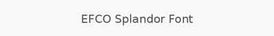 EFCO Splandor Font
