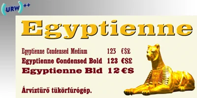Egyptienne Font