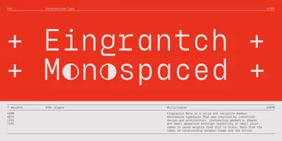 Eingrantch Mono Font