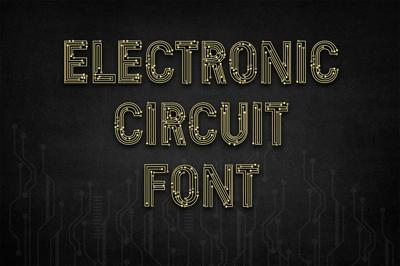 Electronic Circuit Font Free Download