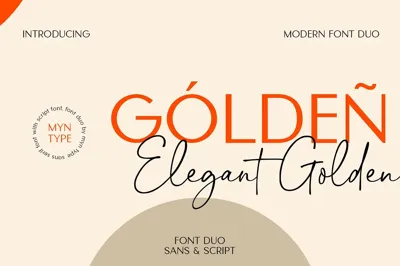 Elegant Golden - Font Duo Free Download