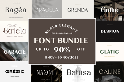 Elegant Modern Bundle Fonts Free Download