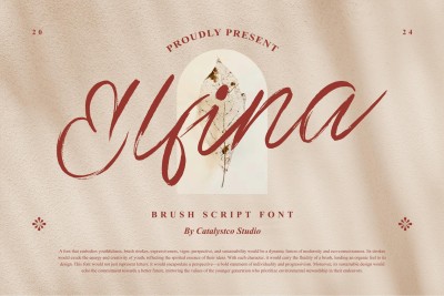 Elfina Brush Script Font