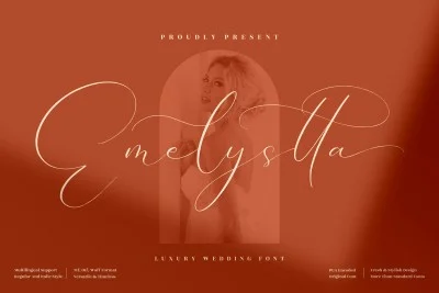 Emelystta Wedding Script Font