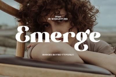 Emerge - Modern Poster Typeface Free Download