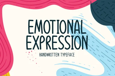 Emotional Expression Typface Font