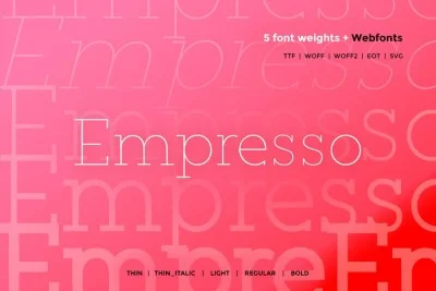 Empresso - Classic WebFont with 5 weights