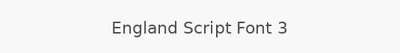 England Script Font 3