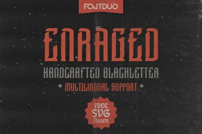 Enraged Handcrafted Blackletter Font
