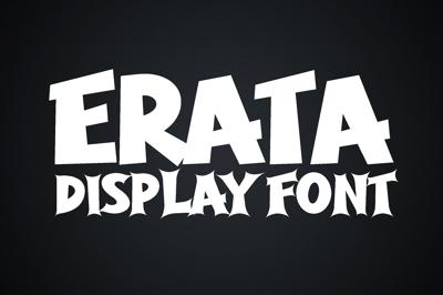 Erata - Bold display type font Free Download