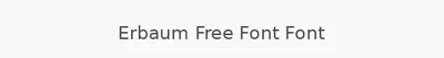 Erbaum Free Font Font