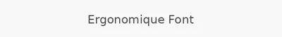 Ergonomique Font