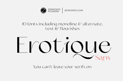 Erotique Sans - 10 fonts Free Download