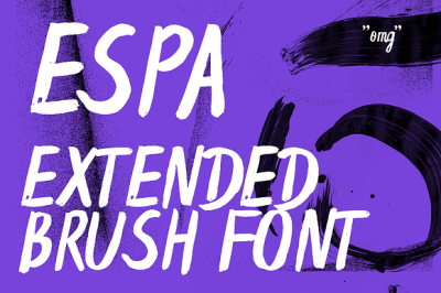 Espa Extended Brush Font