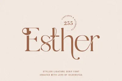 Esther - Stylish Ligature Serif Font Free Download