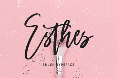 Esthes Brush Script Typeface Free Download