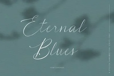 Eternal Blues | Delicate Script Font