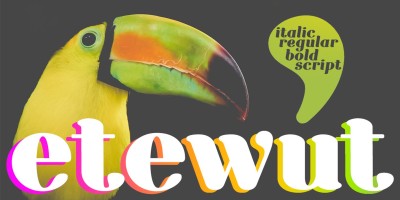 Etewut Serif Font