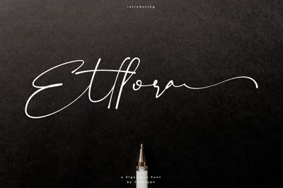 Ettlora Font | Stylish Signature