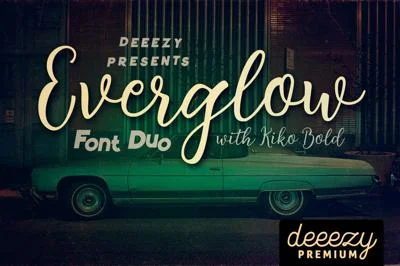 Everglow Script Font Duo