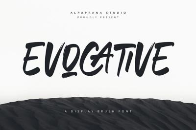 Evocative - Brush Font Free Download