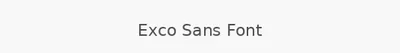 Exco Sans Font